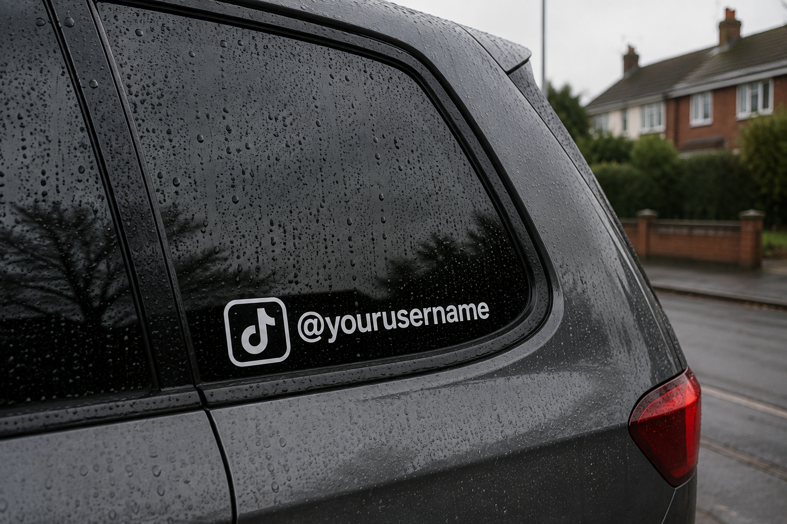 Platform handle decal installed outdoors in the UK